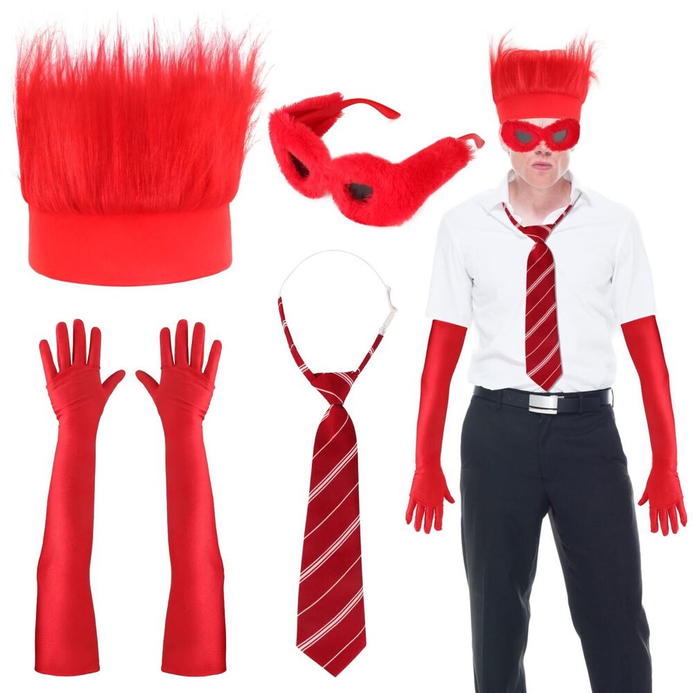 7341 4 Pcs Halloween Angry Costume Accessoriess Set Included